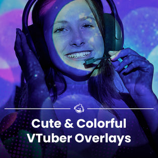 Cute & Colorful Twitch Overlays for VTubers