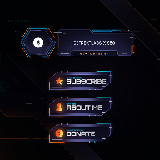 Vector Static Stream Overlays Package