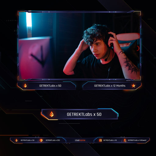 Vector Static Stream Overlays Package