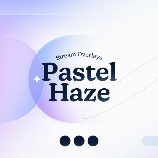 Pastel Haze Static Stream Overlays Package