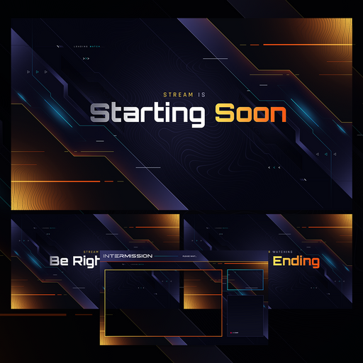 Vector Static Stream Overlays Package