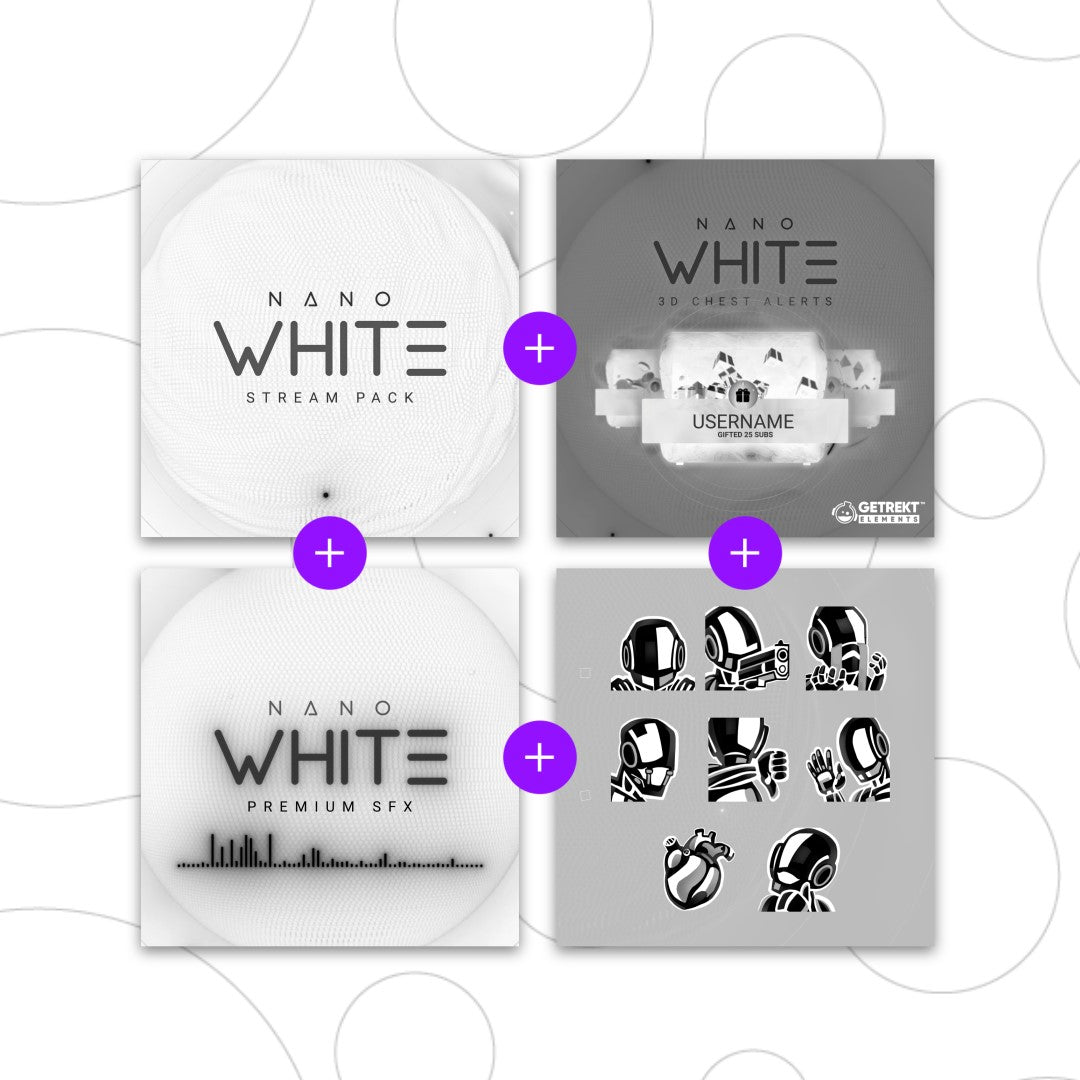 Black & White Stream Overlays