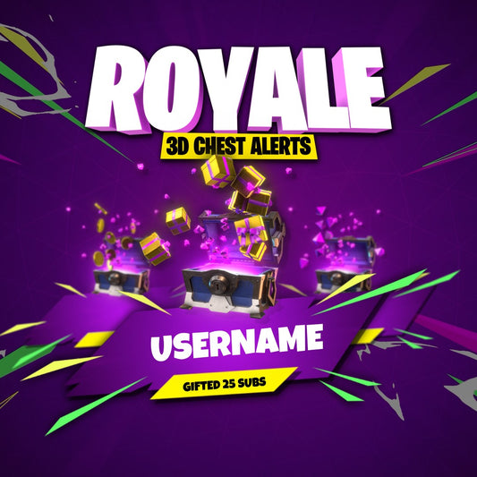 Royale 3D Animated Chest Stream Alerts