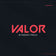 Valor Stream Pack. Valorant inspired static stream overlays. Dark background with red text.