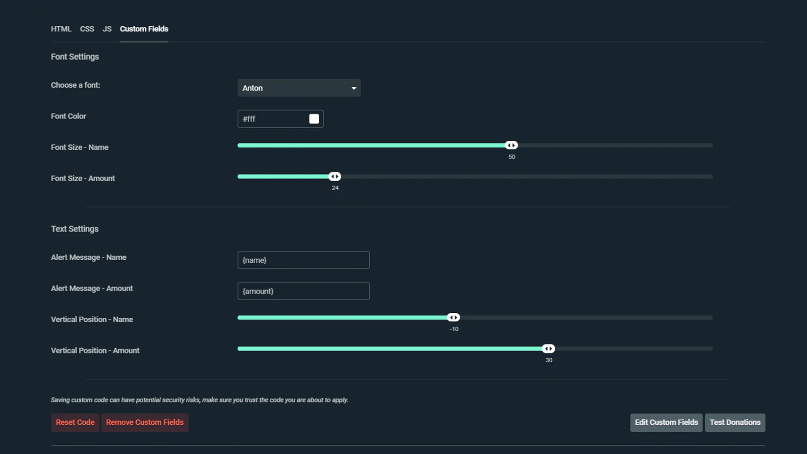 Streamlabs Alert Setup Steps 8 - 11