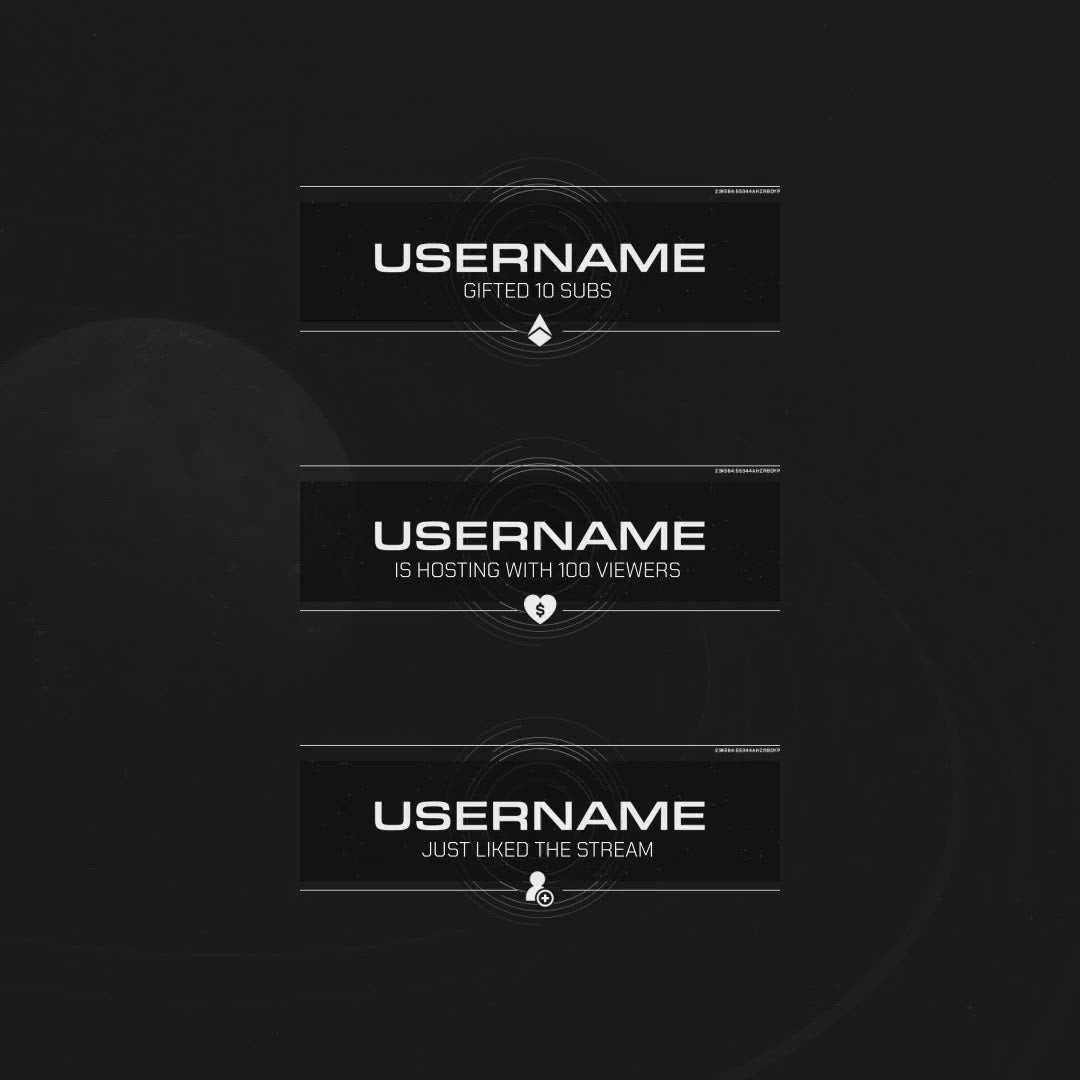 Orbital Animated Stream Overlays Package