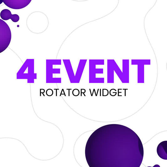 4 Event Rotator StreamElements Widget