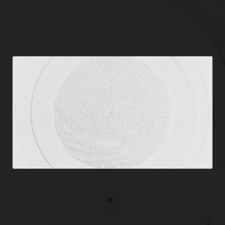 Nano White 3D Animated Stinger Transition. Sleek white design on black background for stream use.