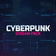 Cyberpunk Stream Pack. Futuristic overlays with neon accents. Dark background and bold text.