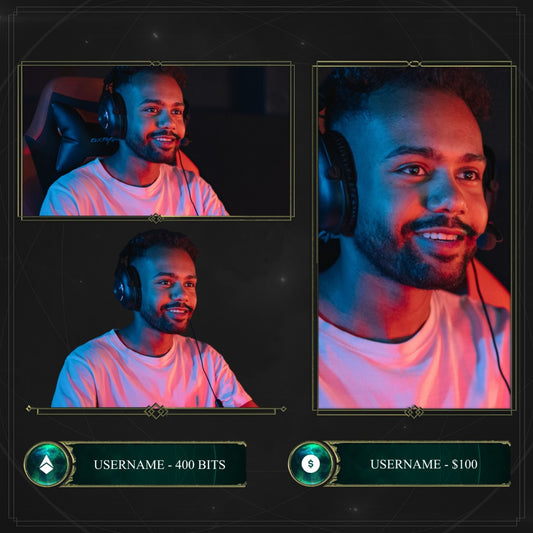 Spellbound Static Webcam Overlays featuring customizable cam and event boxes. Dark mystical theme.