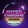 Colorful circular overlay design with "HYPER CHROME STREAM PACK" and palm silhouettes.