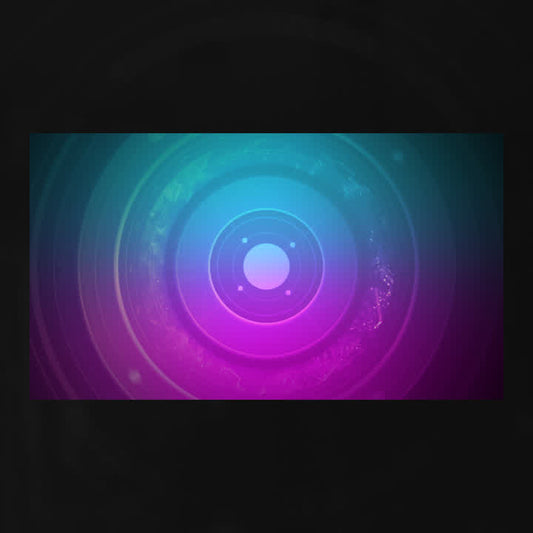 Neomoon Animated Stinger Transitions. 2D animated design in vibrant blue and purple hues.