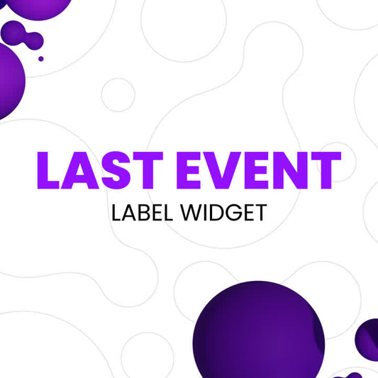 Last Event Label StreamElements Widget
