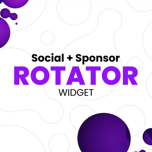 Social Sponsor Rotator StreamElements Widget