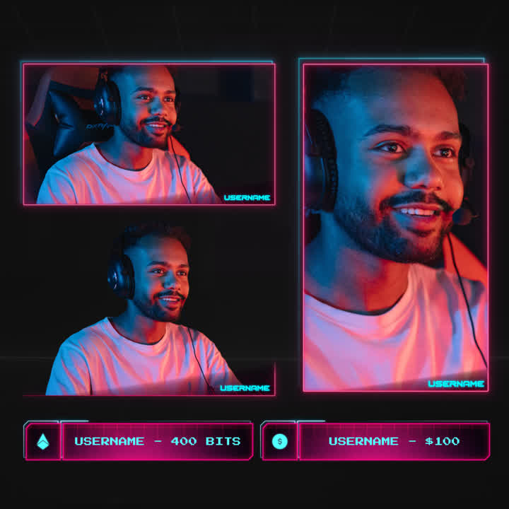 Arcade Webcam Overlays for Twitch, OBS & Streamlabs