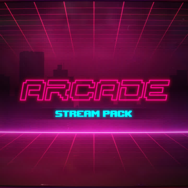 Arcade Static Stream Overlays Package