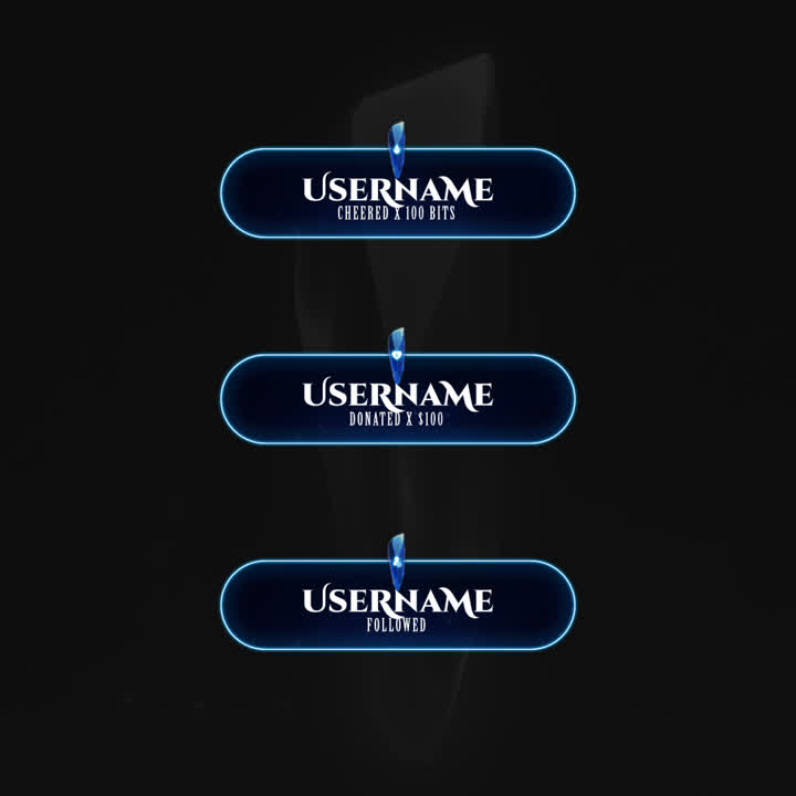 Crystal Static Stream Overlays Package