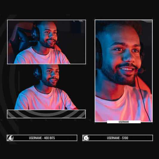 Grid Animated Webcam Overlays