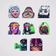 Neomoon Animated Twitch Emotes. 8 unique emote designs featuring colorful characters.