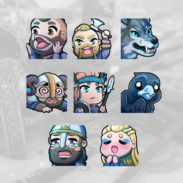 Ragnar Twitch emotes. Eight unique designs featuring characters and creatures from Destiny 2.