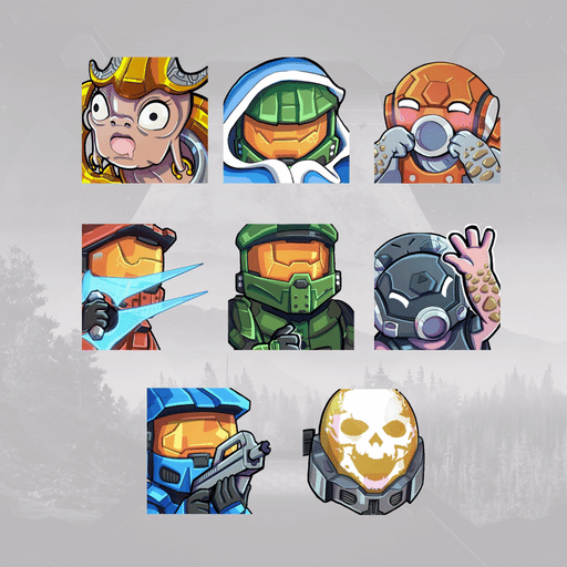 Warthog Halo Animated Emotes for Twitch, Kick
